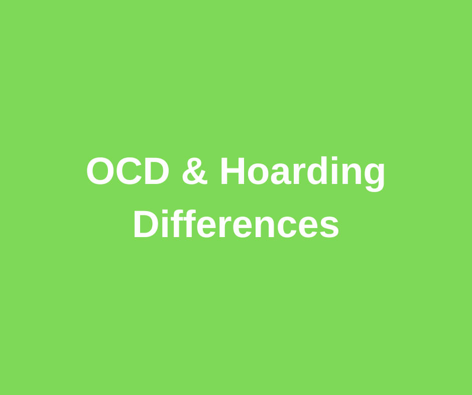 OCD and Hoarding differences banner